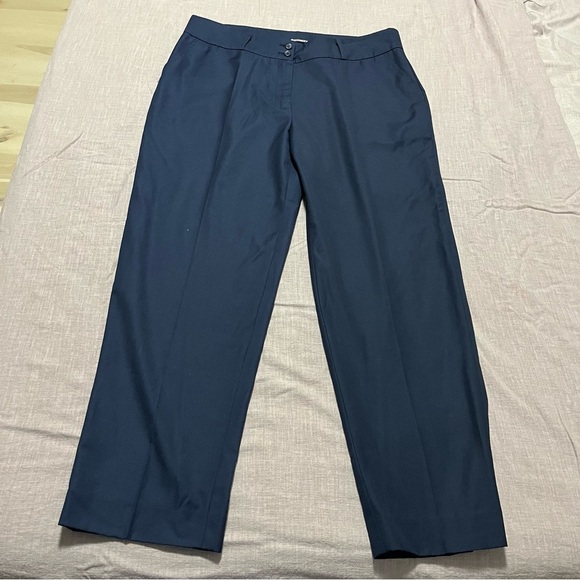 Sumissura Dress Pants Suit Trousers Womens Blue 36in waist size 14 designer - Picture 2 of 5
